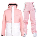 Ski Jacket & Pants Set Waterproof Insulated for -22°F Weather