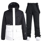 Ski Jacket & Pants Set Waterproof Insulated for -22°F Weather