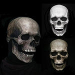 Skull Mask Full-Head Latex Movable Jaw Anatomical Design