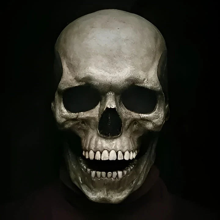 Skull Mask Latex Movable Jaw Breathable Openings