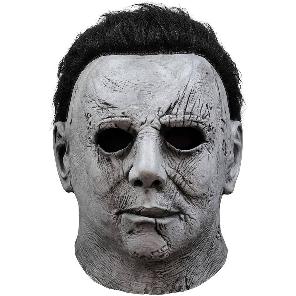 Slasher Mask Natural Latex Full Head Coverage Attached Hair