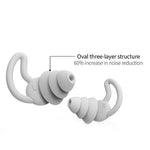 Sleep Earplugs Superior Noise Reduction Reusable Silicone