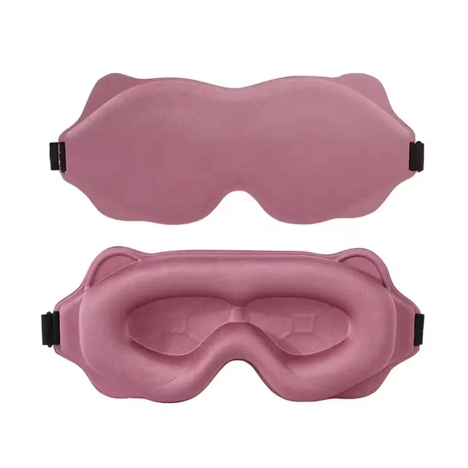 Sleep Mask Contoured Light-Blocking Memory Foam Pressure-Free Fit