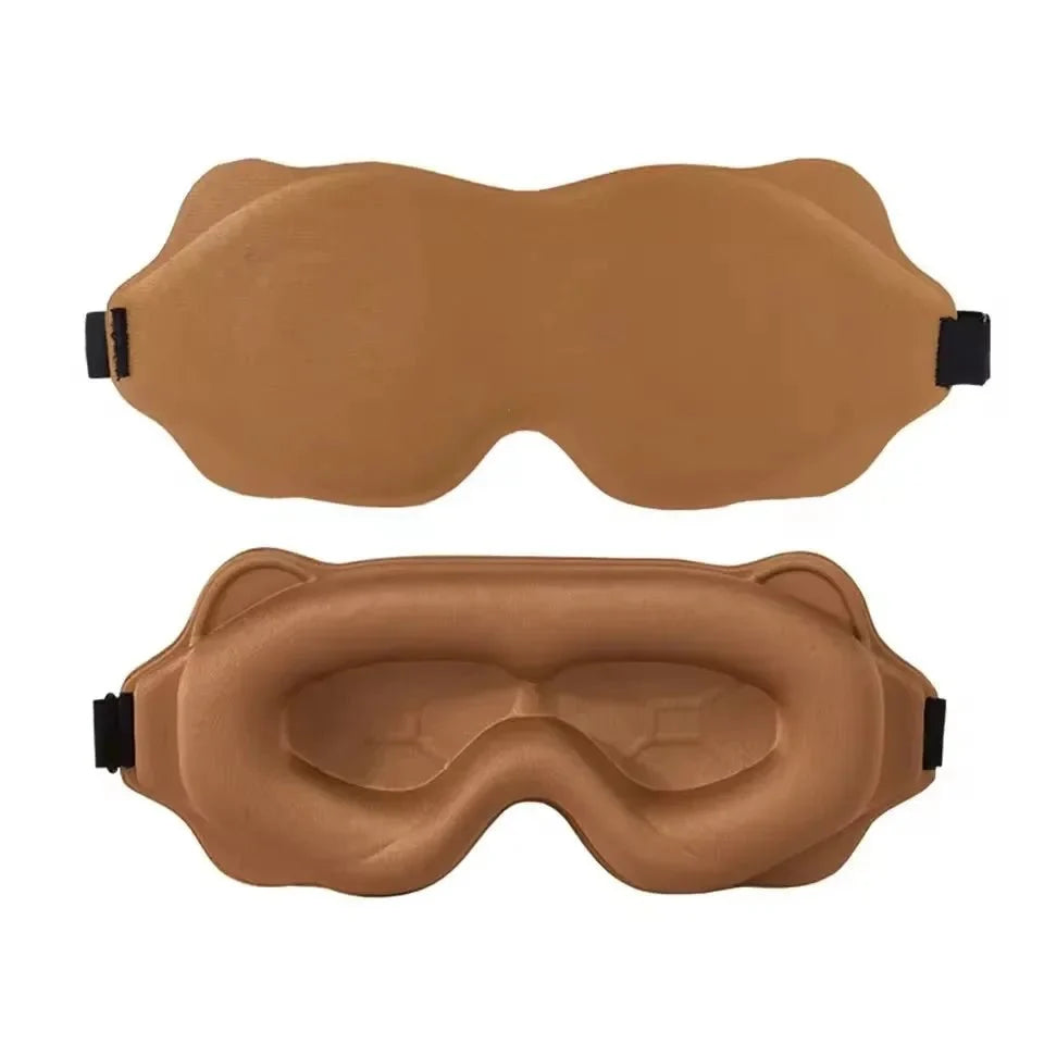 Sleep Mask Contoured Light-Blocking Memory Foam Pressure-Free Fit