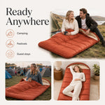 Sleeping Bag 3-Season Extra-Wide Cotton Fill