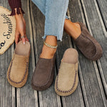 Slide Sandals Suede-Like Upper Roomy Toe Flexible Sole