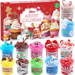Slime Advent Calendar Non-Sticky 24-Day Charms & Toppings