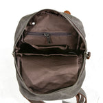 Sling Backpack Canvas Multiple Compartments Compact Carry