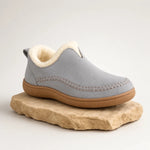 Slip-On Shoes Fleece-Lined Arch Support High-Traction Sole