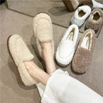 Slip-On Shoes Lamb Wool Lined Warm Winter Comfort