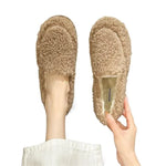 Slip-On Shoes Lamb Wool Lined Warm Winter Comfort