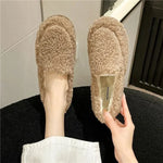 Slip-On Shoes Lamb Wool Lined Warm Winter Comfort
