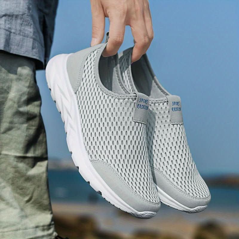 Slip-On Sneakers Breathable Mesh Lightweight Flexible Fit