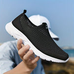 Slip-On Sneakers Breathable Mesh Lightweight Flexible Fit