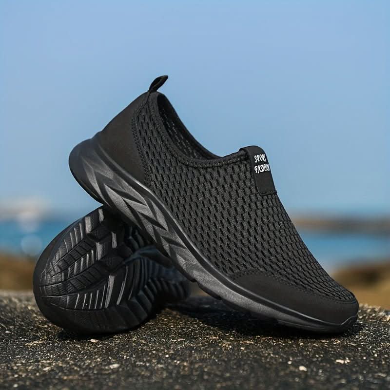 Slip-On Sneakers Breathable Mesh Lightweight Flexible Fit