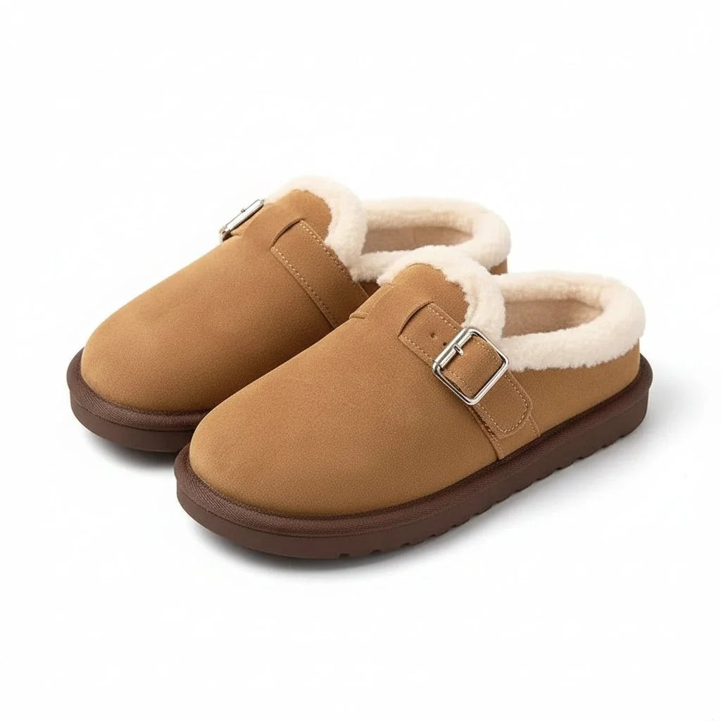 Slip-On Sneakers Warm Fleece Lined Retro Style