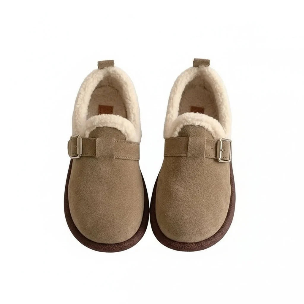 Slip-On Sneakers Warm Fleece Lined Retro Style