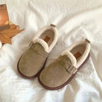 Slip-On Sneakers Warm Fleece Lined Retro Style