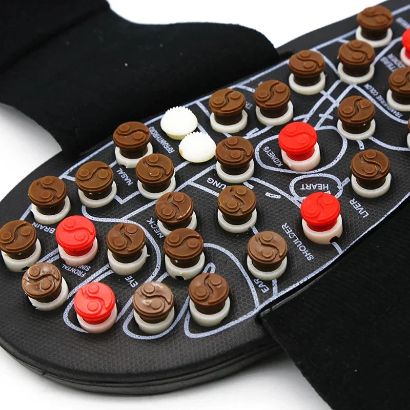 Slippers Acupressure Rotating Massage Nodes Slip-On