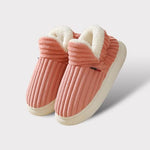 Slippers Fluffy Lining Orthopedic Fit Non-Slip Sole