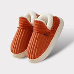 Slippers Fluffy Lining Orthopedic Fit Non-Slip Sole