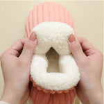 Slippers Fluffy Lining Orthopedic Fit Non-Slip Sole