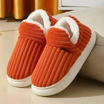 Slippers Fluffy Lining Orthopedic Fit Non-Slip Sole