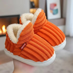 Slippers Fluffy Lining Orthopedic Fit Non-Slip Sole