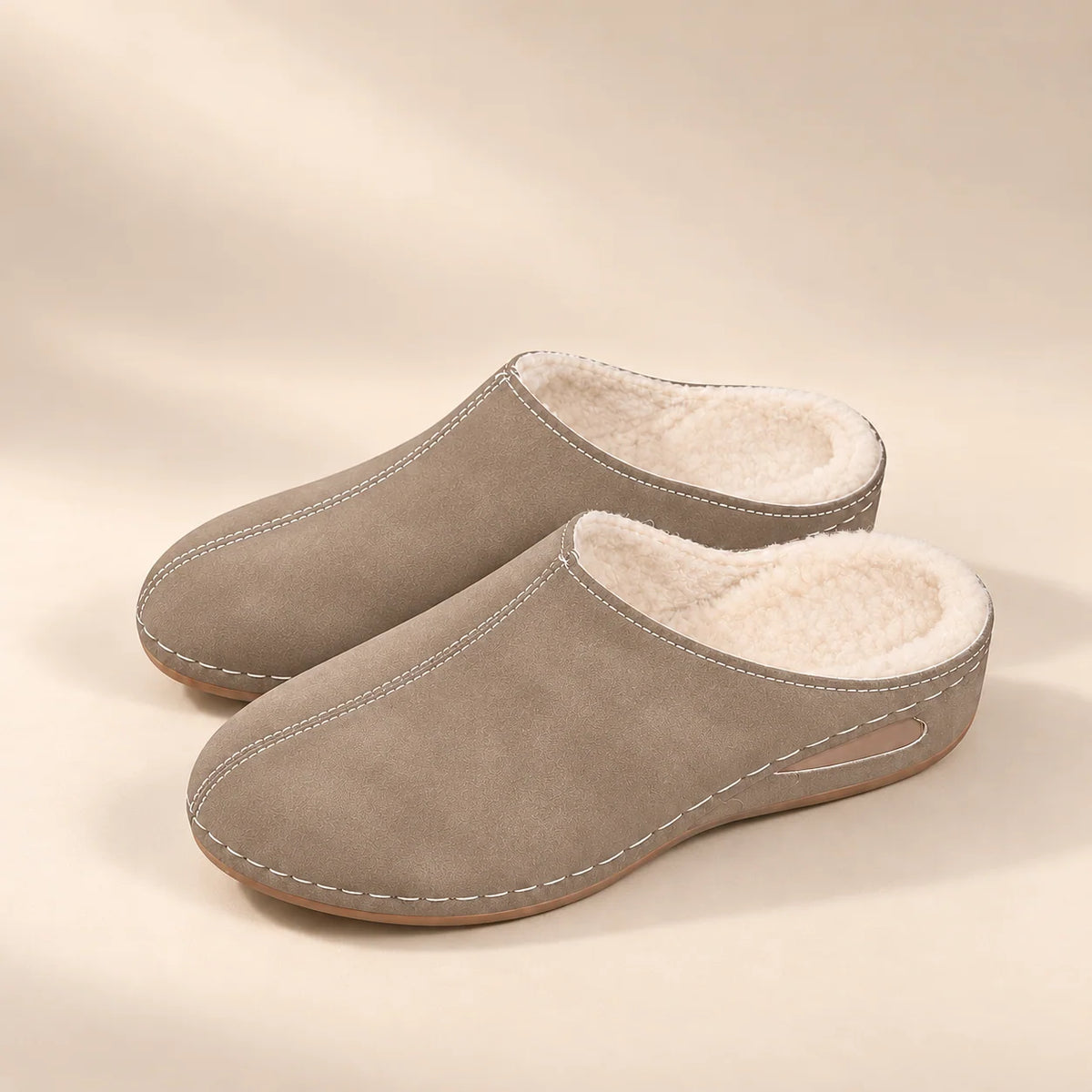 Slippers Orthopedic Arch Support Plush Lining Cushioned Sole