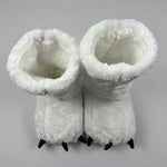 Slippers Plush Bear Paw Warm Lining Non-Slip Rubber Sole