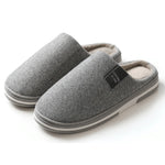 Slippers Plush Lined Non-Slip Rubber Sole