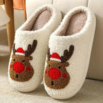 Slippers Plush Lined Non-Slip TPR Sole