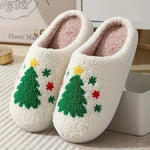 Slippers Plush Lined Non-Slip TPR Sole