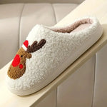 Slippers Plush Lined Non-Slip TPR Sole