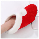 Slippers Plush Santa Non-Slip Sole