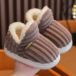 Slippers Warm Fleece Lining Non-Slip Rubber Sole Machine-Washable