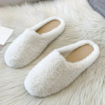 Slippers Wool Upper Faux-Wool Lining Padded Footbed