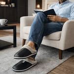 Slippers with Plush Lining, Cushioned EVA Sole, and Slip-On Design