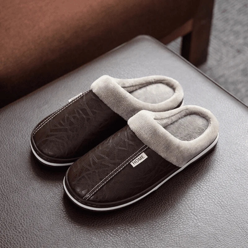 Slippers with Plush Lining, Cushioned EVA Sole, and Slip-On Design