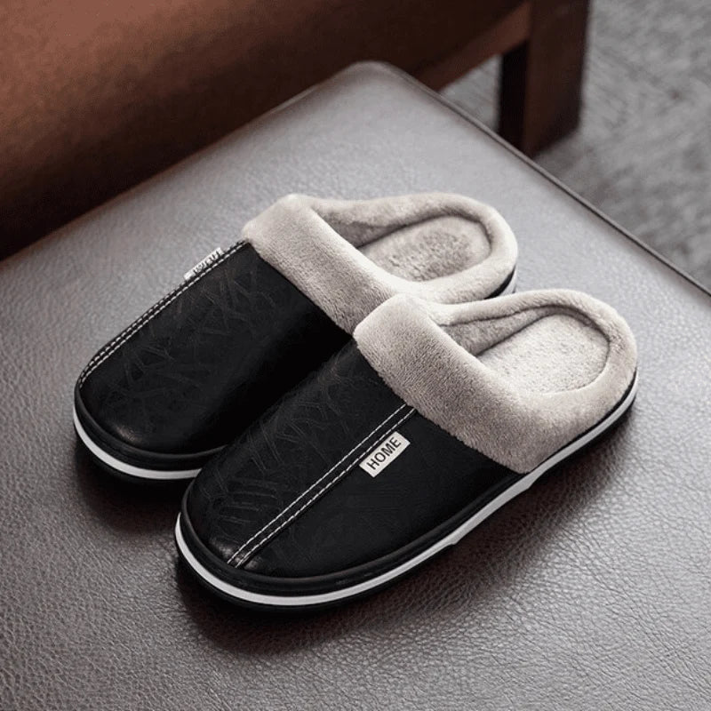 Slippers with Plush Lining, Cushioned EVA Sole, and Slip-On Design
