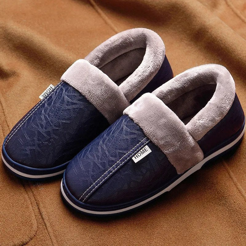 Slippers with Plush Lining, Cushioned EVA Sole, and Slip-On Design