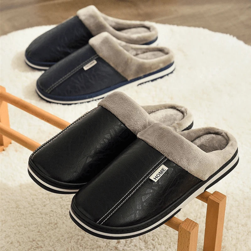Slippers with Plush Lining, Cushioned EVA Sole, and Slip-On Design