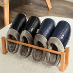 Slippers with Plush Lining, Cushioned EVA Sole, and Slip-On Design