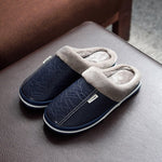 Slippers with Plush Lining, Cushioned EVA Sole, and Slip-On Design