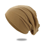 Slouch Beanie Breathable Stretch Cotton Blend