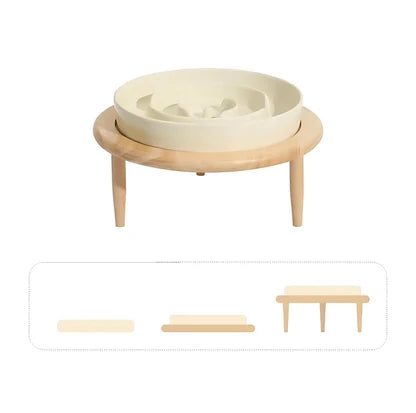 Slow Feeder Bowl Ceramic Maze Design Dishwasher-Safe