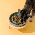 Slow Feeder Bowl Ceramic Maze Design Dishwasher-Safe