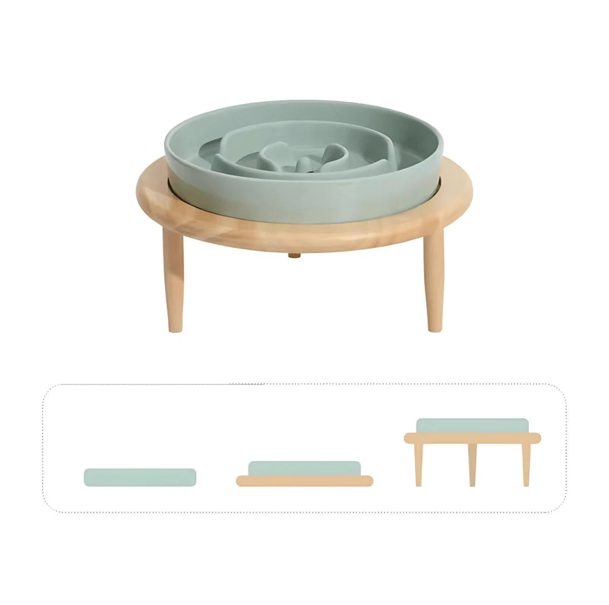 Slow Feeder Bowl Ceramic Maze Design Dishwasher-Safe