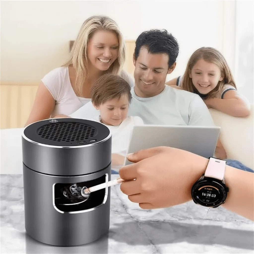 Smart Ashtray Air Purifier Activated Carbon Filter & Ionizer
