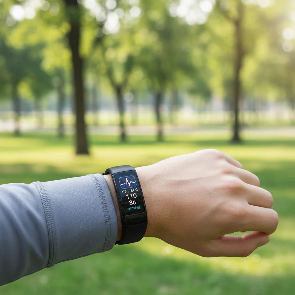 Smart Bracelet ECG Blood Pressure & Heart Rate Monitoring IP67 Water-Resistant